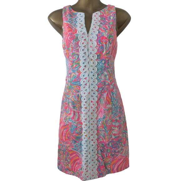NWT Sz 2 Lilly Pulitzer RYDER SWISH FISH Shift Sundress Dress - Picture 1 of 7